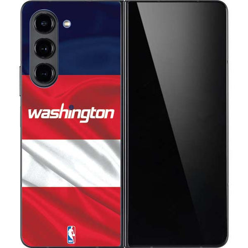 NBA Washington Wizards Away Jersey Galaxy Z Fold5 5G Skin